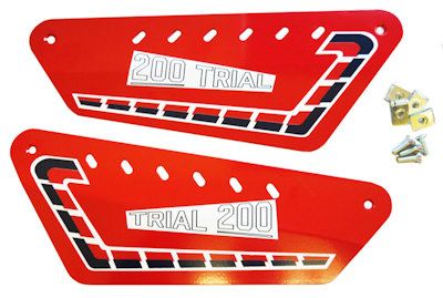 Fantic 200 Trials Rear Kick  Side Panels And Sticker Kit